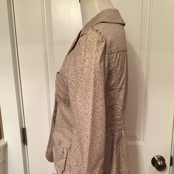 MARC By MARC JACOBS JACKET COAT BLAZER lapel Fitted tan floral print Size 6 - Picture 12 of 16